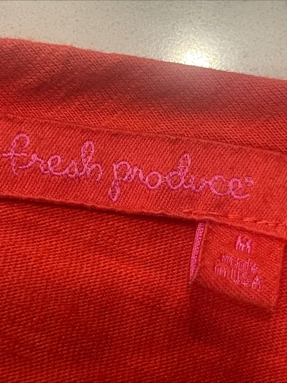 Fresh Produce Tunic Dress with Front Pockets M